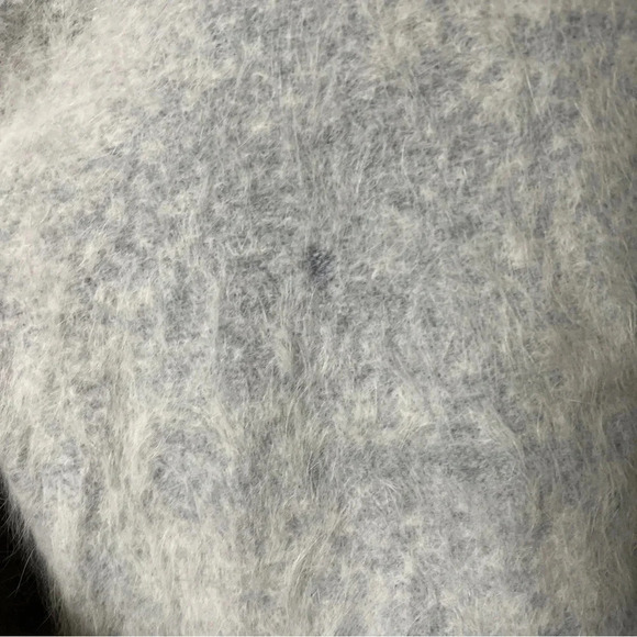 Vtg Lee Sands ANGORA Rabbit Hair Open Front Cardigan Sweater Jacket O/S Plus EUC - Picture 11 of 14